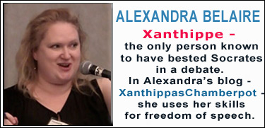 Alexandra Belaire - Xanthippas Chamberpot - freedom of speech
